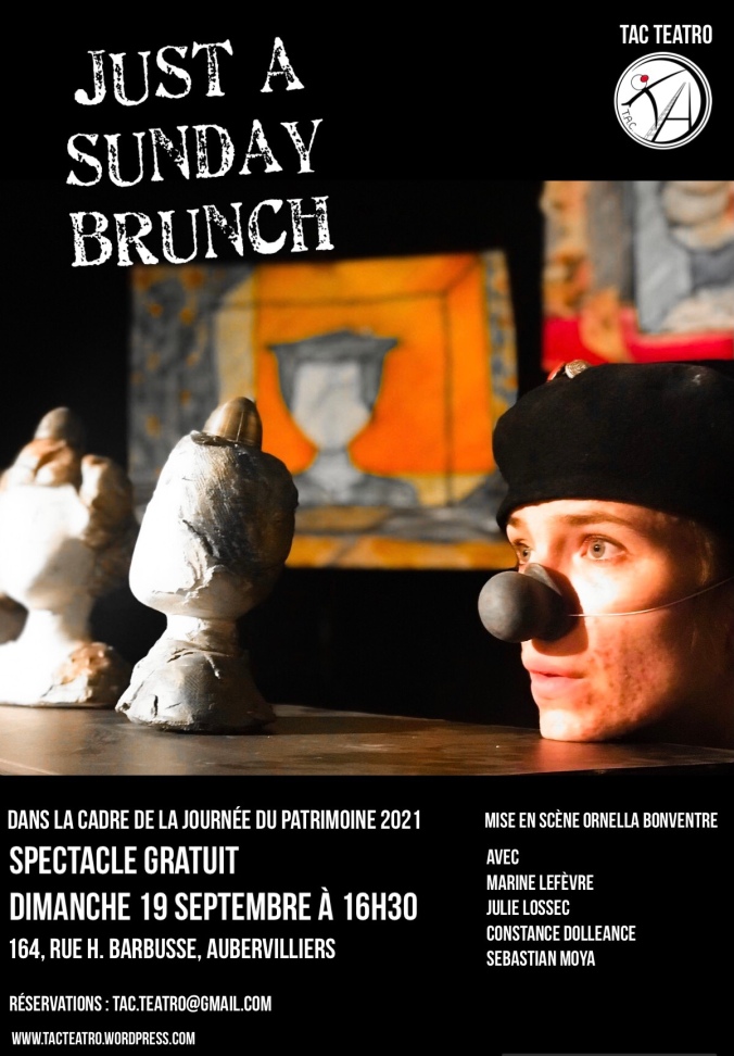 Invitation spectacle “JUST A SUNDAY BRUNCH”
